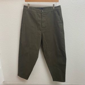 ASOS tapered chino skate pants (dark green)